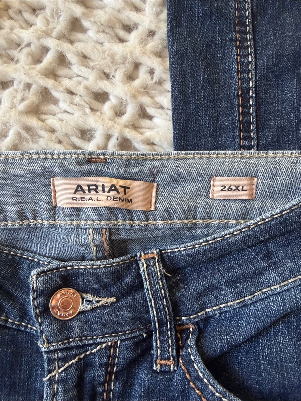 Women’s Ariat dark wash trousers - Picture 3 of 3